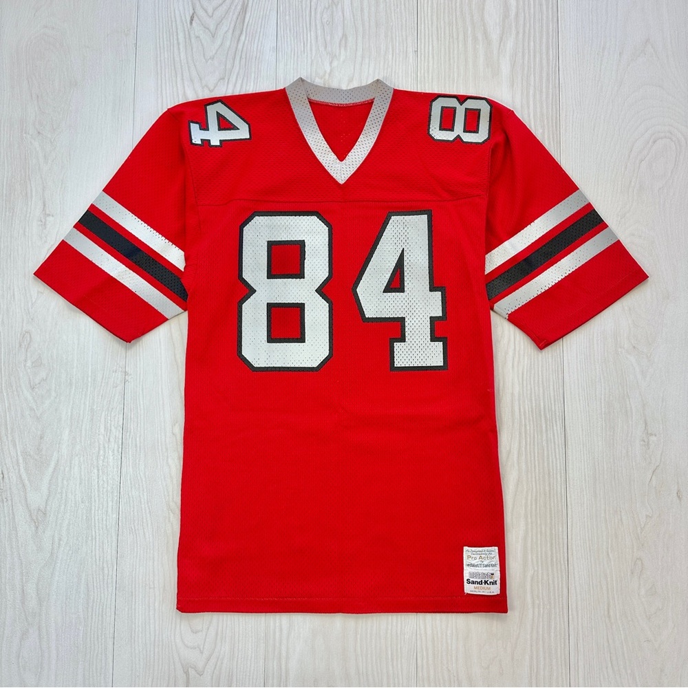 Vintage Sand Knit Atlanta Falcons Alfred Jenkins Jersey Medium
